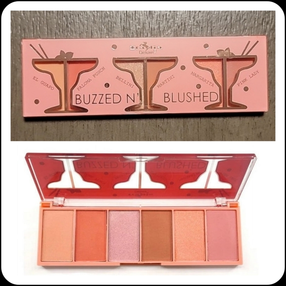 2 FOR $20. Italia Deluxe "Buzzed N' Blushed" Blushing Highlighter Palette - Picture 1 of 4
